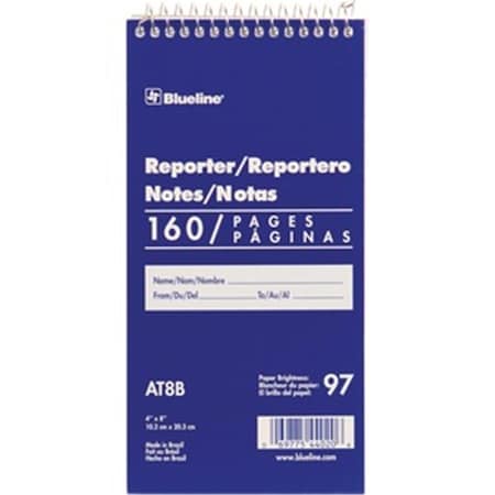 Dominion Blueline Blueline Reporter Notebook - 80 Sheets REDAT8B